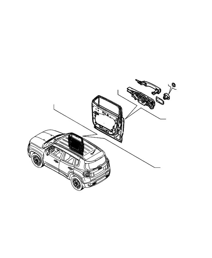 Front Door, Hardware Components. Diagram