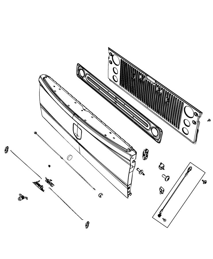 Tailgate. Diagram