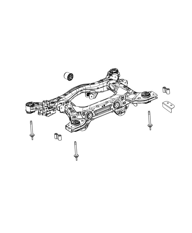 Diagram Crossmember, Rear. for your 2004 Chrysler 300  M 