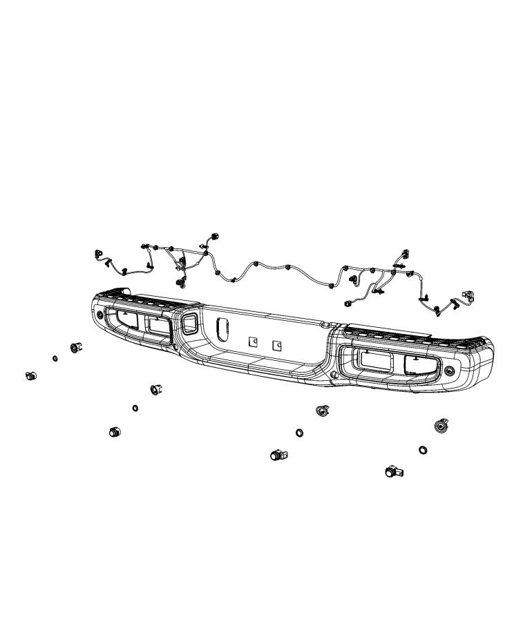 Diagram Park Assist. for your 2025 Ram 1500   