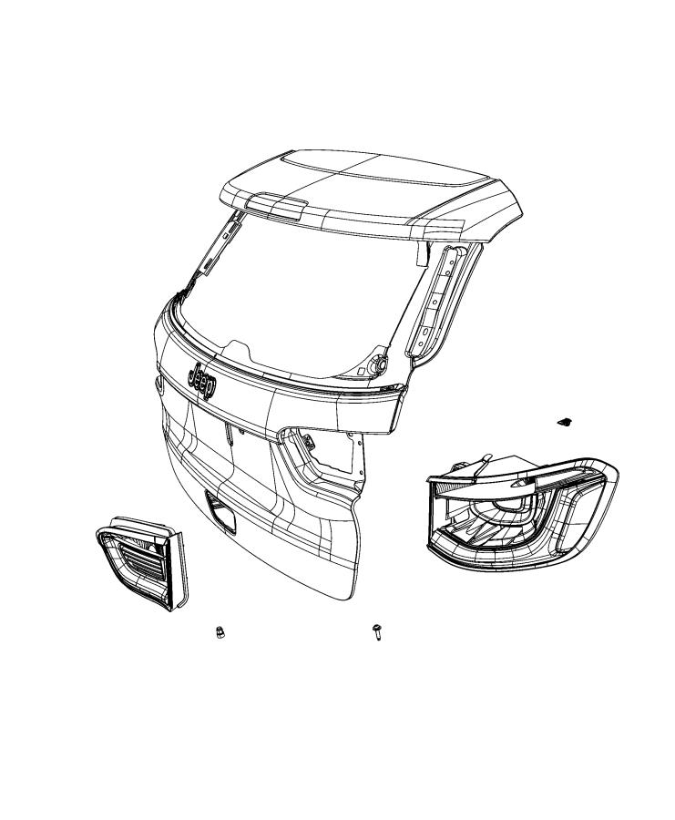 Diagram LAMPS, REAR. for your Chrysler 300  M