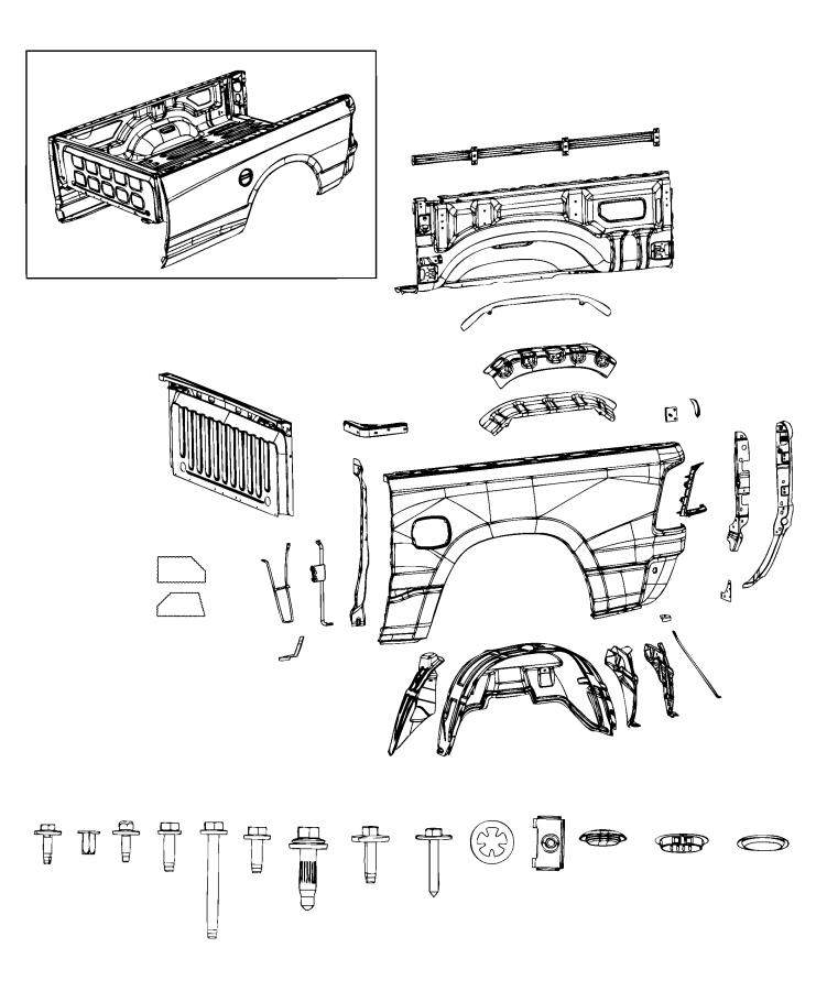 Diagram Pickup Box. for your Chrysler 300  M