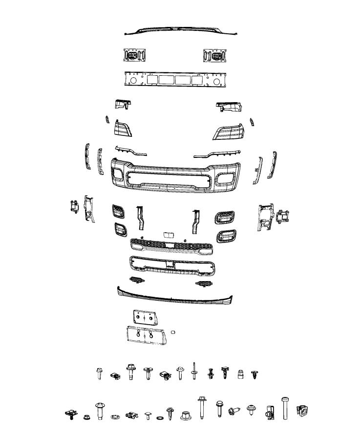 Bumper, Front. Diagram