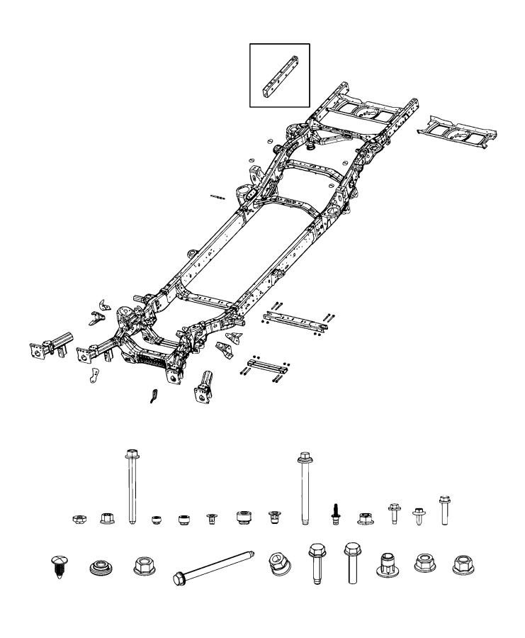 Diagram Frame, Complete. for your 2001 Chrysler 300  M 