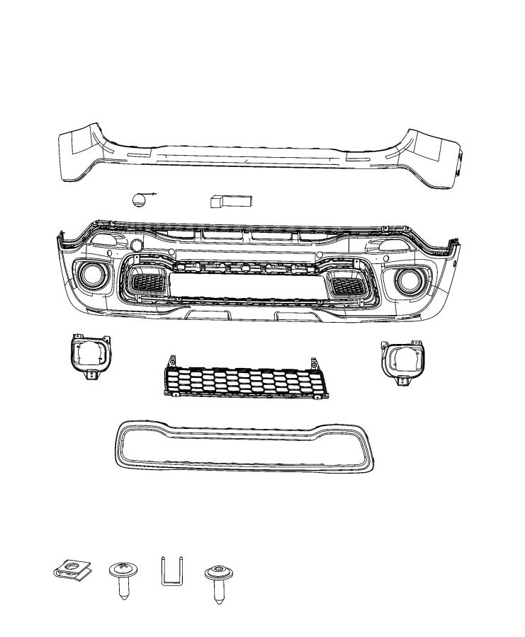 Diagram Fascia, Front. for your Jeep