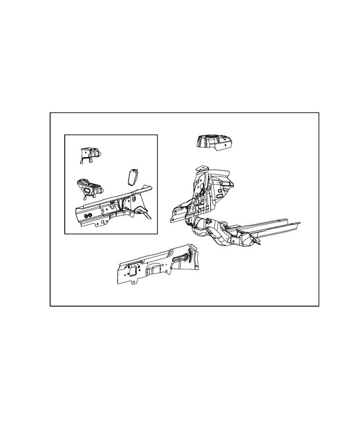 Diagram Frame, Front. for your Chrysler 300  M