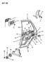 DOOR, REAR SHELL, HANDLE AND CONTROLS P BODY 44 Diagram