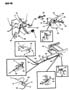 LEVER AND CABLE--PARKING BRAKE D4,8 MODELS Diagram