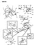 LEVER AND CABLE--PARKING BRAKE D1,2,3,5,6,7 MODELS Diagram