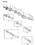 AXLE, FRONT W/O TURBO 24,41,45 FWD - COLT LA Diagram