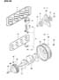 CRANKSHAFT & PISTONS 24 COLT LC - 41 SUMMIT LC 1.6 L ENGINE DOHC Diagram