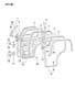 DOOR, REAR SHELL, HINGES, GLASS AND WEATHERSTRIPS SUMMIT LC 41 Diagram