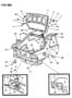 Diagram LIFTGATE PANEL AND FUEL FILLER DOOR P BODY 24,44 for your Dodge Caravan