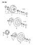 Diagram BRAKE, DRUM AND DISC BEARINGS, REAR H41 (2000 GTX) (FWD) for your 2001 Chrysler 300 M