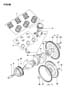 Diagram CRANKSHAFT AND PISTONS 3.0L ENGINE RAM for your 2002 Chrysler 300 M