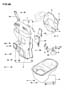 OIL PAN AND TIMING BELT COVER 2.0L ENGINE DOHC Diagram