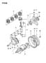 CRANKSHAFT AND PISTONS 1.5L ENGINE 24,41 LC Diagram