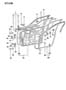 Diagram DOOR, FRONT SHELL, HINGES, GLASS AND WEATHERSTRIPS H41 (2000 GTX) for your 2000 Chrysler 300 M