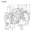 DOOR, REAR SHELL, HINGES, GLASS AND WEATHERSTRIPS H41 (2000 GTX) Diagram