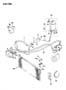 RECEIVER/DRIER, CONDENSER AND HOSES 6 CYLINDER ENGINE W/FACTORY AIR CONDITIONING CHEROKEE, BRIARWOOD, COMANCHE Diagram