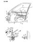 Diagram DOOR, FRONT SHELL, HINGES, GLASS AND REGULATOR ZJ GRAND CHEROKEE, GRAND WAGONEER for your 2013 Jeep Compass LATITUDE