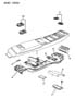 Diagram CONSOLE, OVERHEAD GRAND CHEROKEE for your 2004 Jeep Grand Cherokee