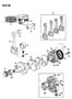 Diagram CRANKSHAFT AND PISTONS 2.5L TURBO DIESEL S BODY for your 1999 Dodge Dakota