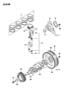 CRANKSHAFT AND PISTONS 1.8L ENGINE Diagram