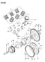 CRANKSHAFT AND PISTONS 3.0L ENGINE 27 RAM PICK-UP Diagram