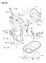 OIL PAN AND TIMING BELT COVER 2.0L ENGINE DOHC Diagram