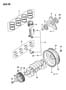 Diagram CRANKSHAFT AND PISTONS CZ 35, COLT WAGON, SUMMIT WAGON 1992, 2.4L ENGINE for your Eagle Talon