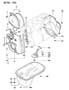 OIL PAN AND TIMING COVER 2.4L ENGINE 1993 RAM Diagram