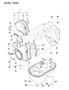 OIL PAN AND TIMING COVER 2.4L ENGINE 1993-94 VISTA CZ Diagram