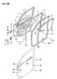 DOOR, FRONT SHELL, HINGES, GLASS AND WEATHERSTRIPS CZ-35 COLT WAGON, SUMMIT WAGON Diagram