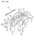 DOOR, REAR SHELL E-41 CANADA Diagram