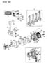 Diagram CRANKSHAFT AND PISTONS 2.5L TURBO DIESEL S BODY for your 1999 Dodge Dakota