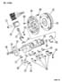 CRANKSHAFT, PISTONS AND TORQUE CONVERTER 5.2L ENGINE Diagram