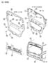 Diagram PANELS, LIFTGATE AND SCUFF PLATE - GRAND CHEROKEE AND GRAND WAGONEER - ZJ for your Jeep Grand Cherokee