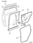 DOOR, REAR WEATHERSTRIPS AND SEALS XJ BODY Diagram