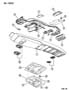 Diagram CONSOLE, OVERHEAD GRAND CHEROKEE for your 2003 Jeep Grand Cherokee