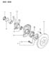 BRAKE DISC AND BEARINGS FRONT LASER-TALON Diagram