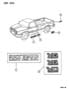 Diagram NAMEPLATES AND ORNAMENTATION R BODY for your 2001 Jeep Wrangler