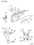 Diagram DOOR, REAR SHELL, GLASS AND HINGE PL for your 2000 Chrysler Town & Country