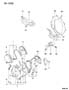 TIMING BELT COVER 3.0L ENGINE, SOHC STEALTH Diagram