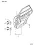 DOOR, REAR SHELL AND HINGES E21,41 COLT, SUMMIT Diagram