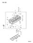 CYLINDER HEAD 1.5L ENGINE E21,41 COLT, SUMMIT Diagram