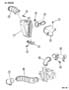 Diagram AIR CLEANER AND HOSES 2.5L DIESEL ENGINE GS BODY for your 1997 Jeep