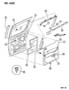 Diagram PANEL DOOR TRIM - REAR SLIDING NS, GS BODY for your Chrysler Town & Country