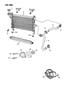 RADIATOR AND RELATED PARTS 2.2L ENGINE W/O AIR CONDITIONING L BODY Diagram