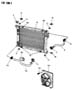 RADIATOR AND RELATED PARTS 2.2L ENGINE W/AIR CONDITIONING OR TURBO L BODY Diagram